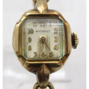 Vtg Women Wittnauer 10K RGP Hand Wind Analog 16mm Watch (H802)